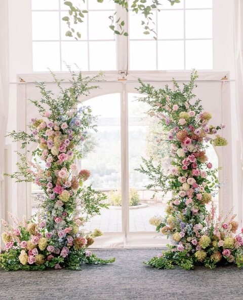 Arco Diviso per Matrimonio  Sconti per Fioristi e Aziende - - H 230 Set x 2 archi
