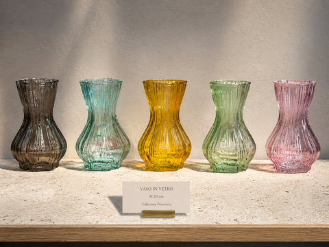 Monofiore a vaso H 20 dm. 10  - Sconti per Fioristi e Aziende - in diversi colori