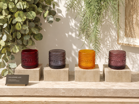 Porta tea light H 7 dm. 7 - Sconti per Fioristi e Aziende - Decorarto in diversi colori