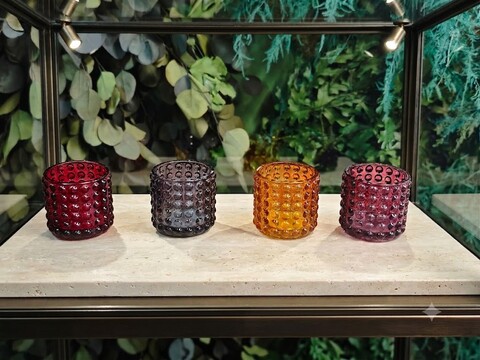 Porta tea light H 7 dm. 7 - Sconti per Fioristi e Aziende - Decorarto in diversi colori