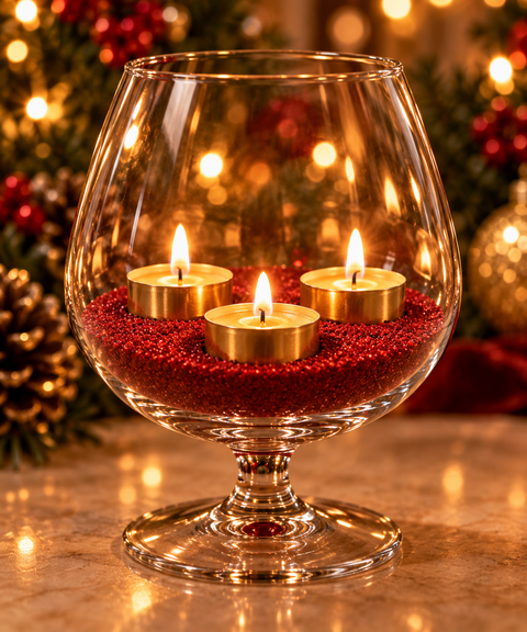 Candele Dolcetti  x 6 oro - Sconti per Fioristi e Aziende - con base in metalle