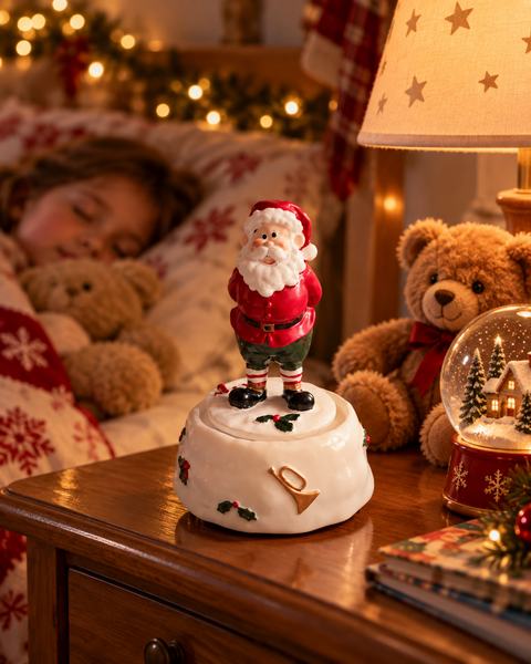 Babbo Natale Carillon H 16  - Sconti per Fioristi e Aziende - in resina