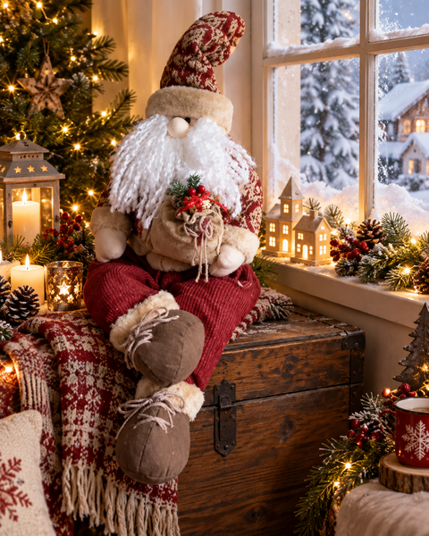 Babbo Natale Gambe Soft   - Sconti per Fioristi e Aziende - H cm. 90