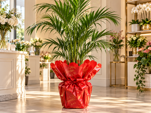 Coprivaso Smerlato dm.95 - Sconti per Fioristi e Aziende - Rosso Metal Merry Christmas