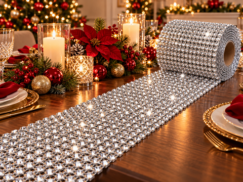 Strass H 6 tipo Swarovsky - Sconti per Fioristi e Aziende - Rotolo mt. 3 in 12 file