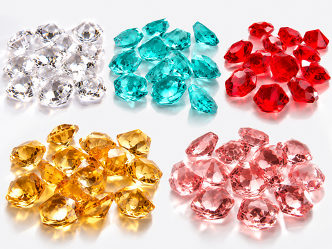 Diamanti Acrilico ottagonali - Sconto per Fioristi e Aziende - mm. 12 busta 120 pezzi
