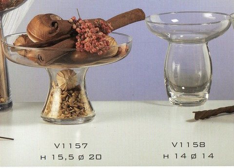 Coppa in vetro H 16 modello Funghetto - Sconti per Fioristi e Aziende