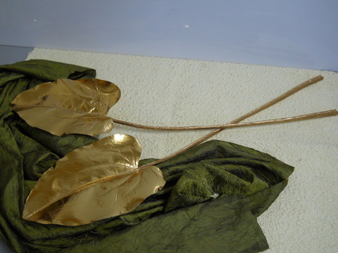 Foglia Artifciale di Pothos cm. 78 Laminata in Oro - Sconti per Fioristi e Aziende