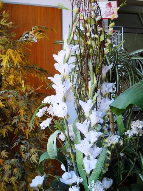 Gladiolo Artificiale H 108 x 10 fiori - Sconti per Fioristi e Aziende -In poliestere