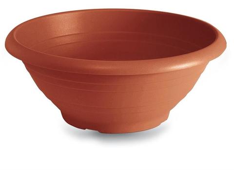 Ciotola campana in plastica color terracotta - Sconti per Fioristi e Aziende