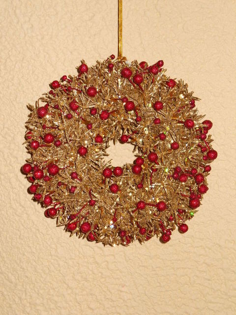 Coroncina Oro Berry Wreath  dm. 18 - Sconti per Fioristi e Aziende