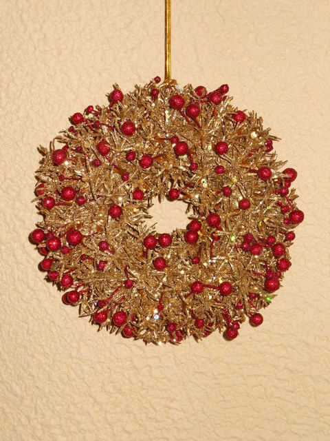 Coroncina Oro Berry Wreath - Sconti per Fioristi e Aziende  -  dm. 18