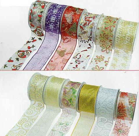 Nastri Natalizi H 60 x 25 Yds - Sconti per Fioristi e Aziende -  Stampati & Animati