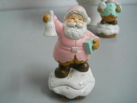 Babbo Natale e Pupazzo Neve alti cm. 9 in resina - Sconti per Fioristi e Aziende
