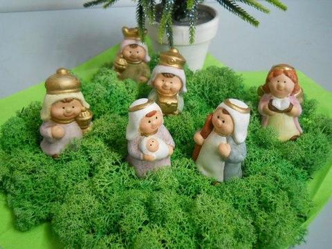 Natività Mini x 6 soggetti  - Sconti per Fioristi e Aziende  - in resina