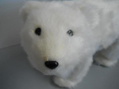 Orso Polare Bianco in pelliccia 3 modelli - Sconti per Fioristi e Aziende