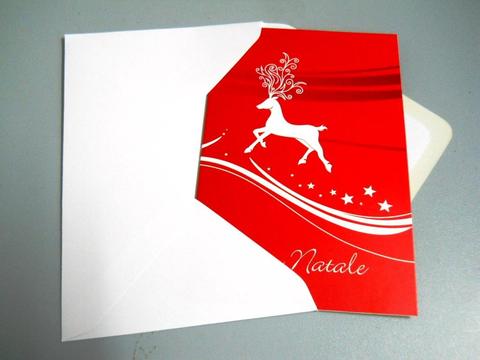 Biglietti di Natale cm. 10 x 15 - Sconti per Fioristi e Aziende - Imbustati singoli