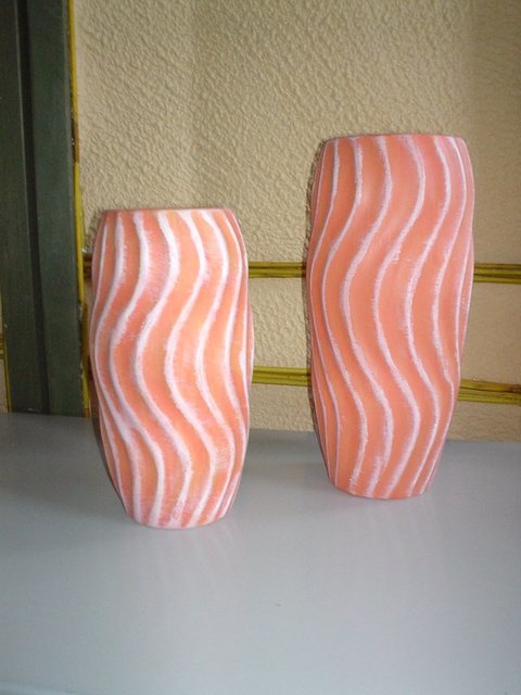 Vaso Arancione H 21 e H 27 Ceramica a Torciglione - Sconti per Fioristi e Aziende - San Michele di Ganzaria (Catania)
