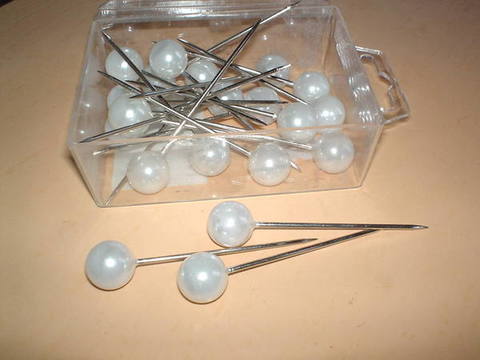 Spillone H 60 con perla  - Sconti per Fioristi e Aziende  - conf. da 20
