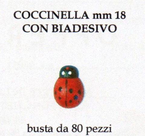 Coccinelle Rosse in legno mm.13 - mm.18 - mm. 25 - Sconti per Fioristi e Aziende