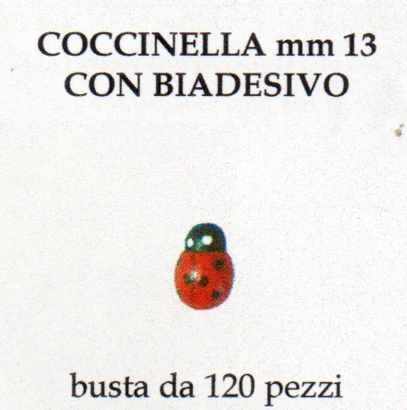 Coccinelle Rosse in legno mm.13 - mm.18 - mm. 25 - Sconti per Fioristi e Aziende