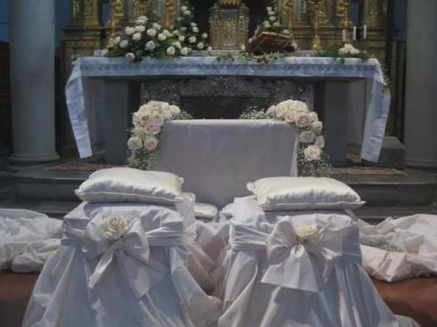 Copri Inginocchiatoio 7 pezzi  - Sconti per Fioristi e Aziende . -Tessuto Velluto Bianco