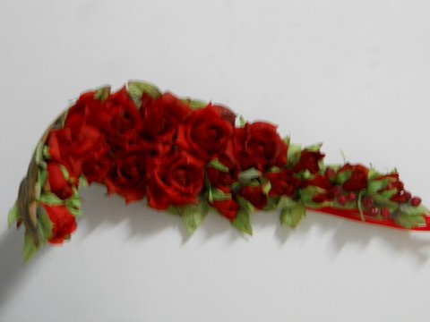 Capina di Cocco con rose rosse H 60/80 - Sconti per Fioristi e Aziende