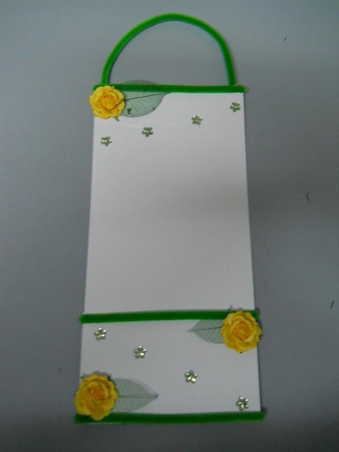 Busta mimosa x 10 fiori vetro H 37,5 x 16,5 con tasca  - Sconti per Fioristi e Aziende