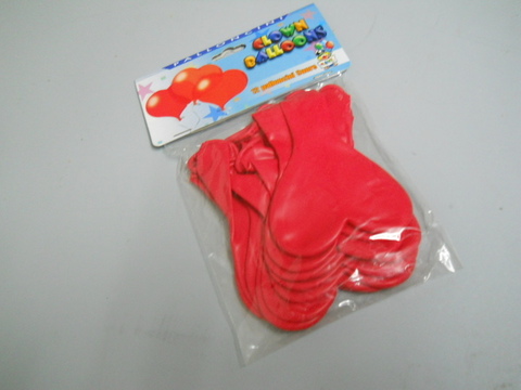 Palloncino Cuore Rosso - Sconti per Fioristi e Aziende - confezione da 12