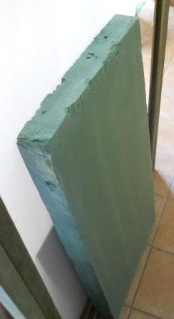 Lastra di Spugna Idro cm.100 x 50  spessore cm. 5 e 8 - Sconti per Fioristi e Aziende
