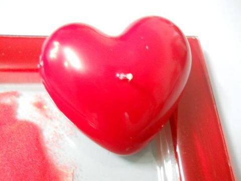 Candela cuore laccato box 3 pezzi cm. 8,5 Articolo per San Valentino - Sconti per Fioristi e Aziende