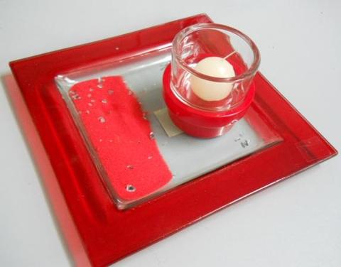 Portacandele vetro H 7 - Sconti per Fioristi e Aziende STOCK TUTTO VENDUTO