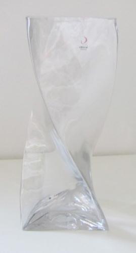 Vaso in vetro H 17 Swirl trasparente - Sconti per Fioristi e Aziende