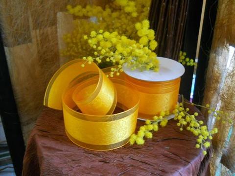 Nastro Organza Intarsio H 55 - Sconti per Fioristi e Aziende - Rotolo da 10 metri