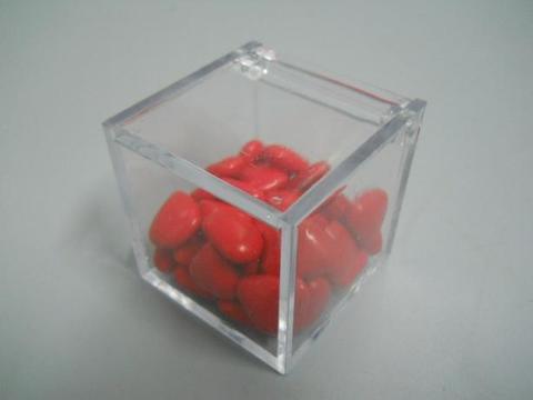Cubetto plexiglass per bomboniera in 4 misure per fioristi e wedding
