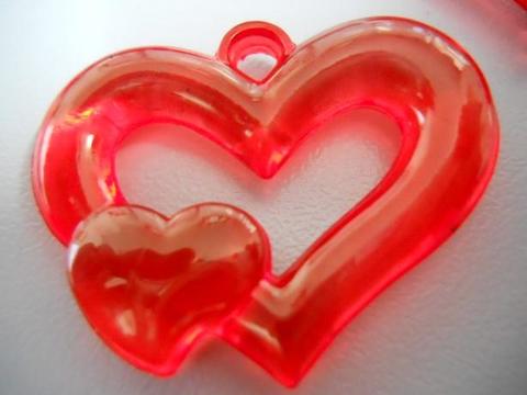 Cuoricini rossi x 50 semitrasparenti Articolo per San Valentino - Sconti per Fioristi e Aziende