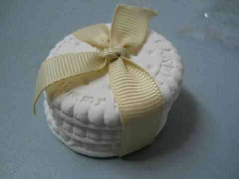 Biscottini x 3  in gesso profumato  - Sconti per Fioristi e Aziende