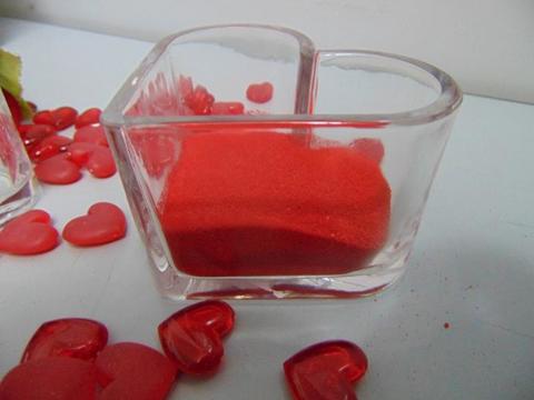 Cuore in vetro H 6 dm.10  Articolo per San Valentino - Sconti per Fioristi e Aziende