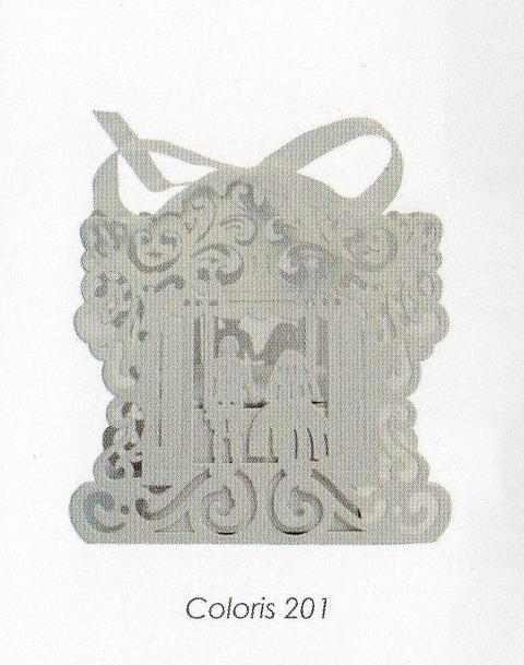 Scatole Traforate Sposini  cm. 8 x 8 H 5 per fioristi e wedding, bomboniere