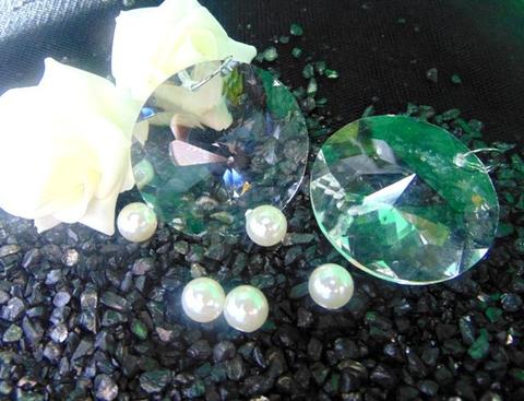 Cristallo x 4 Oblato mm. 45 - Sconti per Fioristi e Aziende - Conf 4 pezzi