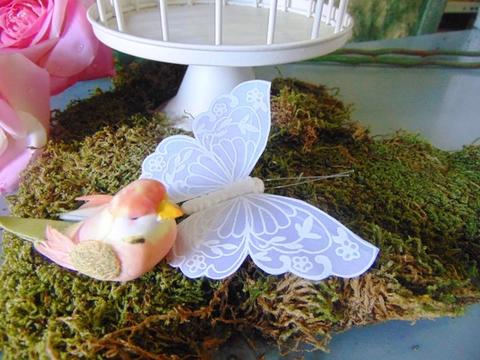 Farfalle x 12 Bianco confetto con clip - Sconti per Fioristi e Aziende