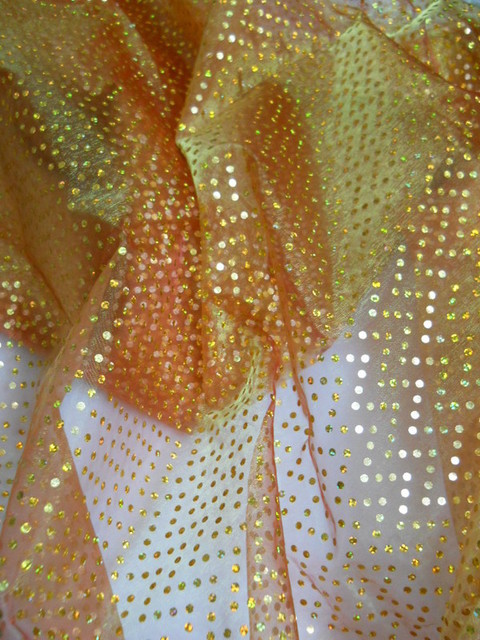 Telo Organza con Paillettes  - Sconti per Fioristi e Aziende - Misura H 150 x 300