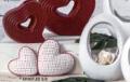 Cuori misti conf. 4 pz Bianco e Rosso da cm.15 a cm.12 Articolo per San Valentino - Sconti per Fioristi e Aziende