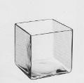 Cubo vetro trasparente cm.25x25x25 - Sconti per Fioristi e Aziende