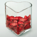 Ciotola Cuore in vetro H 10 dm. 10 Articolo per San Valentino - Sconti per Fioristi e Aziende