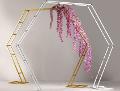 Arco Esagonale H 230 x 230 Bianco e Oro - Sconti per Fioristi e Aziende e Wedding