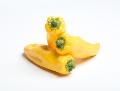 Peperone giallo artificiale in plastica H 16 cm dm. 4 - Sconti per Fioristi e Aziende