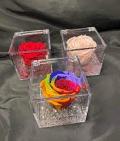Cubetto plexiglass per bomboniera in 4 misure per fioristi e wedding
