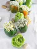 Peperone grande verde artificiale in plastica cm. 8.5 x 11 - Sconti per Fioristi e Aziende