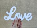 Lettere Decorative 3D Love  - Sconti per Fioristi e Aziende - cm. 20 H 10 n legno